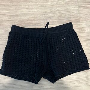 Wild Fable Black Crochet beach Shorts